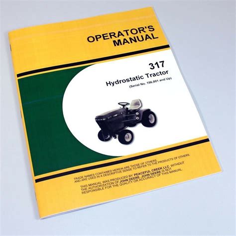 john deere 317 manual